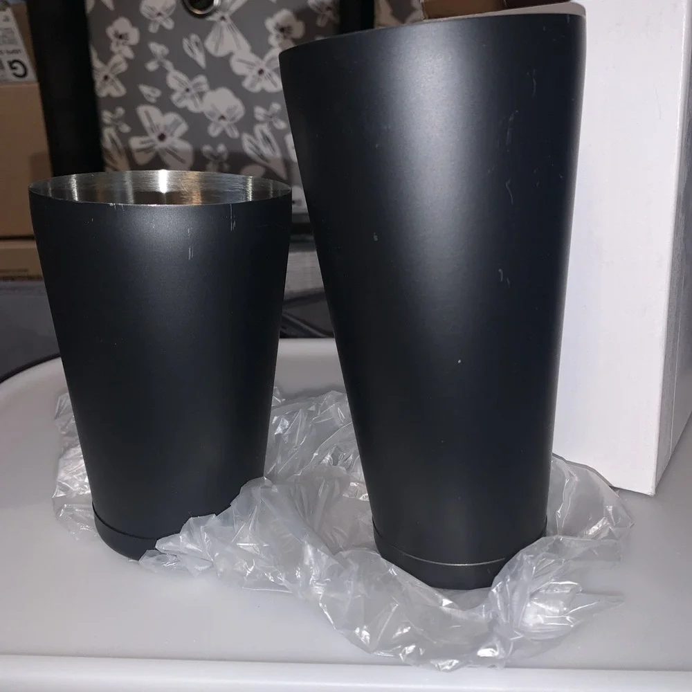 D'USSE  Cognac Shaker 2 Pc Set‎ Boston Style Drink Shakers Stainless Steel New